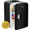 Mini Fridge, Portable Skin Care Fridge, 4 L/6 Can Cooler and Warmer Small Refrigerator with Eco Friendly for Home, Office