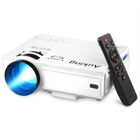 AuKing Mini Projector, 2024 Upgraded Full HD 1080P Video Projector,Portable Outdoor Movie Projector