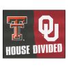 House Divided: Texas Tech / Oklahoma House Divided Rug 33.75"x42.5"