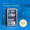 hOmeLabs Beverage Refrigerator and Cooler - 120 Can Mini Fridge with Glass Door for Soda Beer or Wine - Small Drink Dispenser