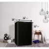 Designer DAR044A4BDD-6 4.4 Cu.Ft. Mini Fridge, Compact Refrigerator for Bedroom, Living Room, Bar, Dorm, Kitchen